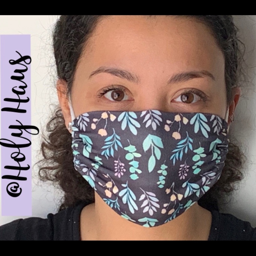 Holy Haus Floral Reusable Face Mask Filter Pocket